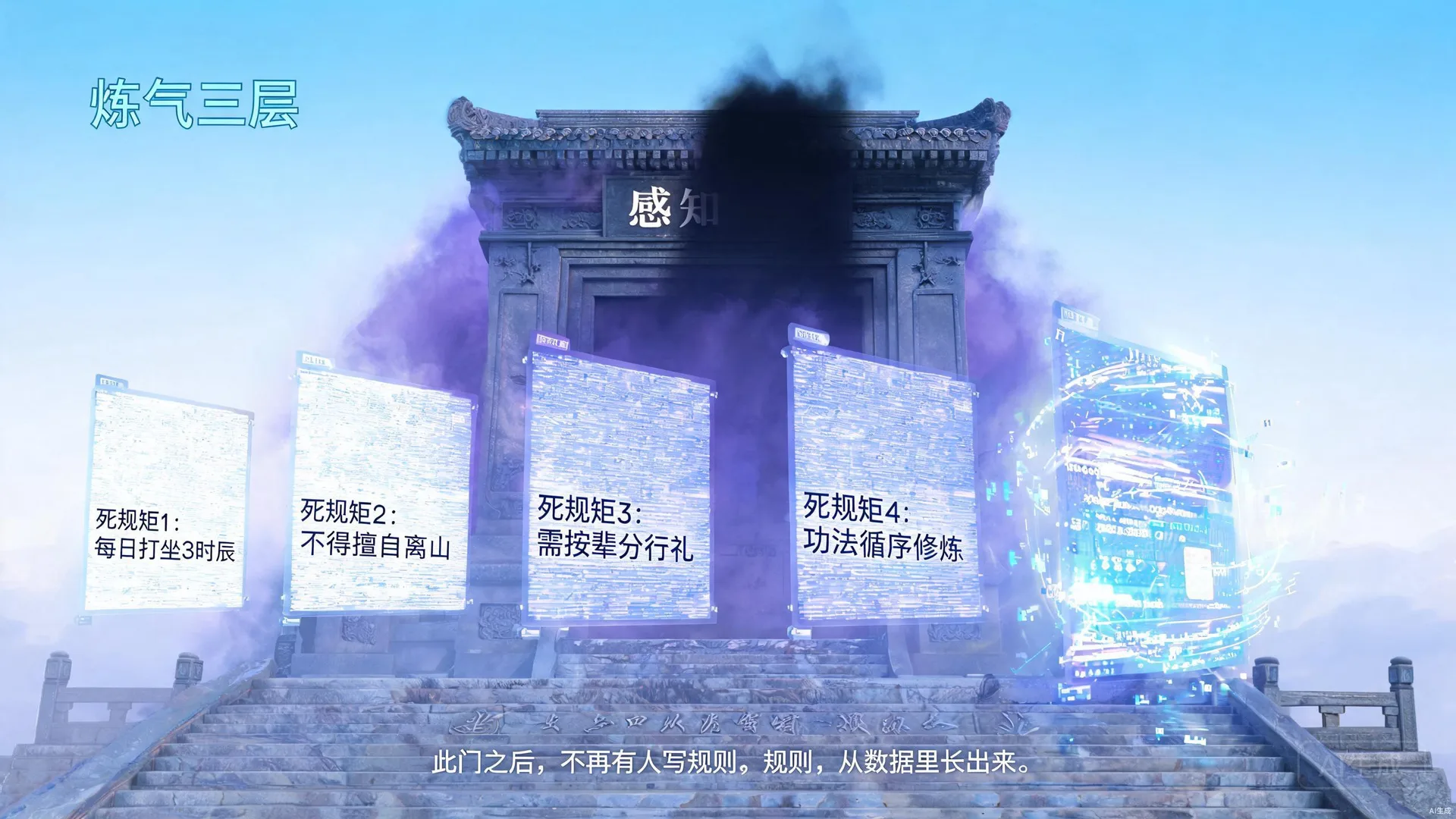 回归之径，数据点在坐标系中分布