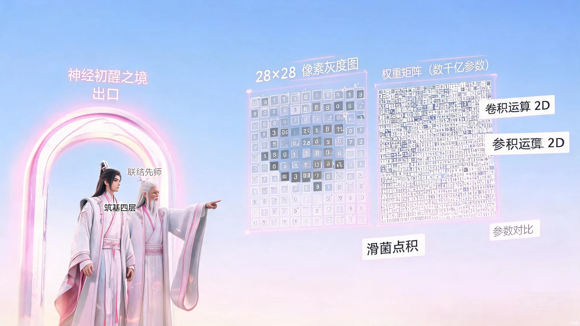 注意力之塔，查询键值矩阵运算